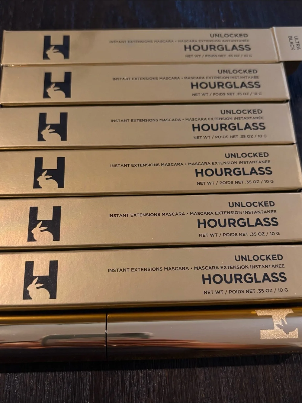 Hourglass Unlocked Instant Extensions Mascara -PACK OF 6 (full size )
